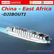 Expédition / fret maritime / fret maritime / logistique De Shenzhen / Guangzhou / Xiamen / Changhaï / Ningbo / Tianjin / Dalian à Djibouti, Afrique de l&#39;est.
